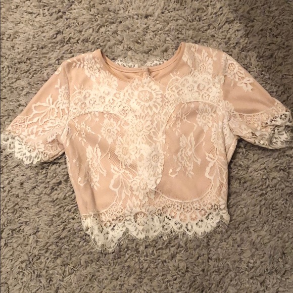 Lace shirt and top dress 2 piece - Picture 2 of 4